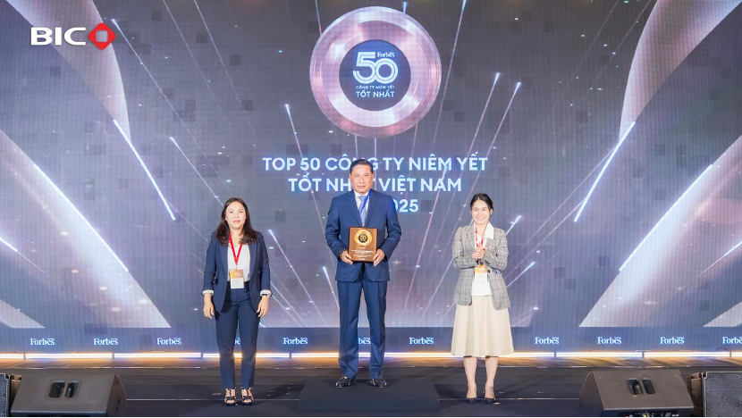BIC được vinh danh trong Top 50 công ty niêm yết tốt nhất Việt Nam 2025