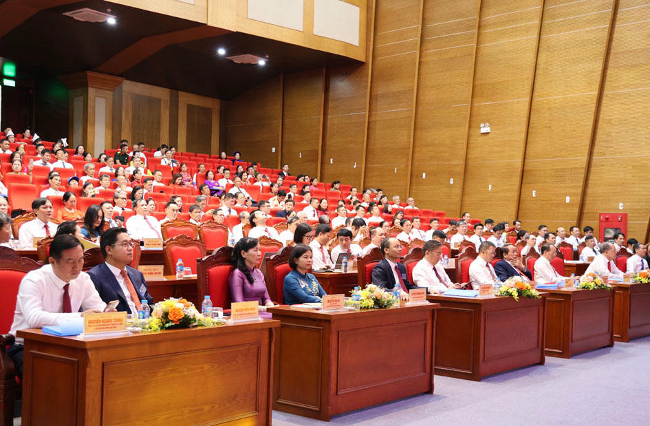 Các đại biểu tham dự Đại hội đại biểu MTTQ Việt Nam phường Bắc Giang.