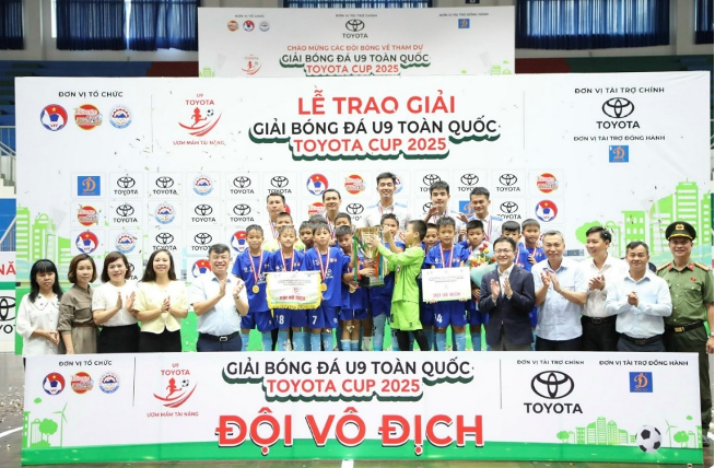 Giải nhất Toyota Cup 2025 thuộc về U9 Việt Hùng Thanh Hóa