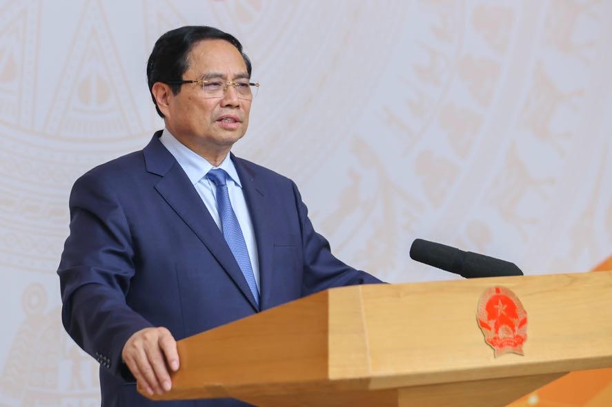 Thủ tướng yêu cầu khẩn trương hoàn thành xây dựng Nghị quyết của Quốc hội về một số cơ chế, chính sách đặc biệt thực hiện hội nhập quốc tế. Ảnh: VGP