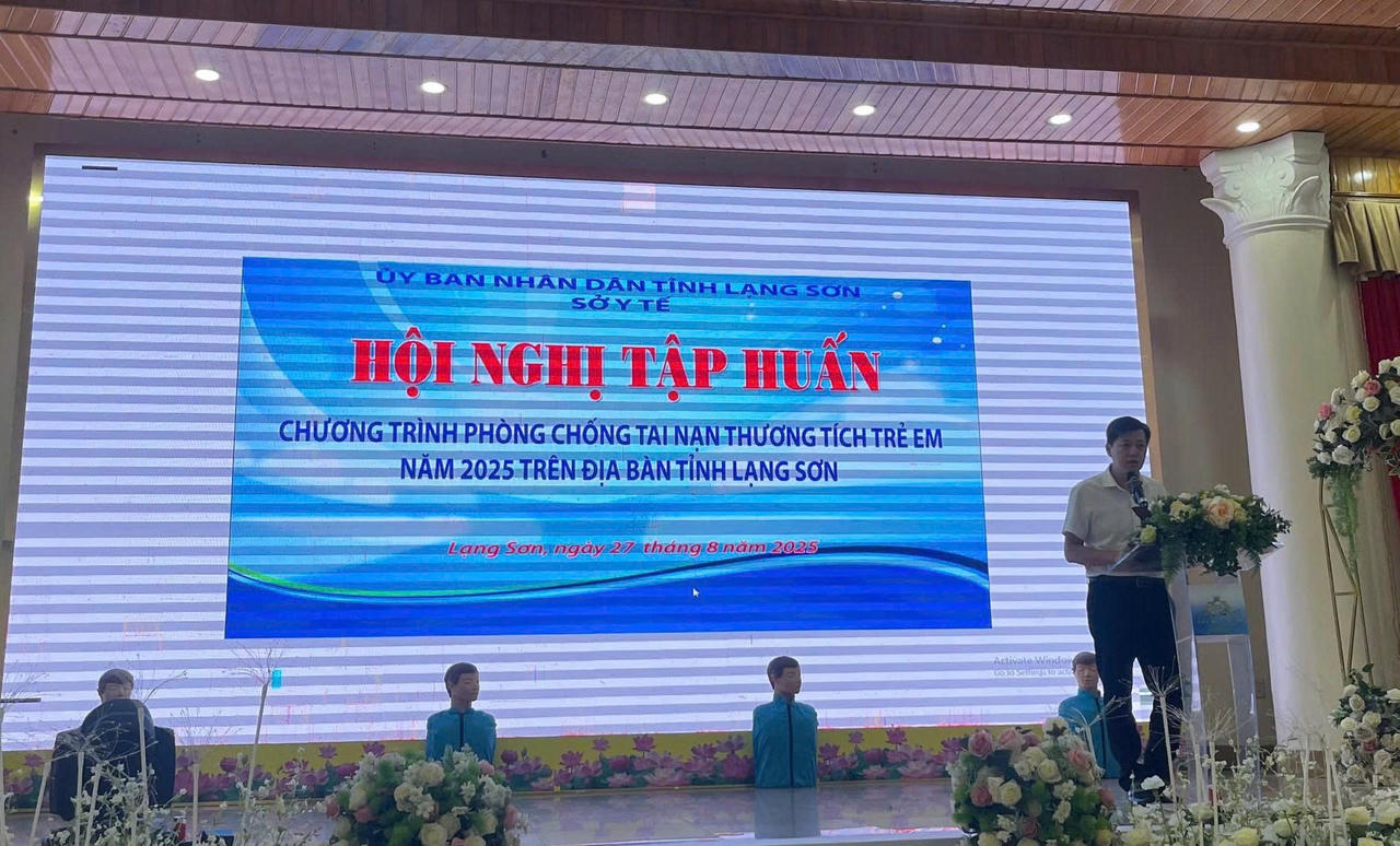 Hội nghị tập huấn chương trình phòng, chống tai nạn thương tích trẻ em trên địa bàn tỉnh Lạng Sơn năm 2025