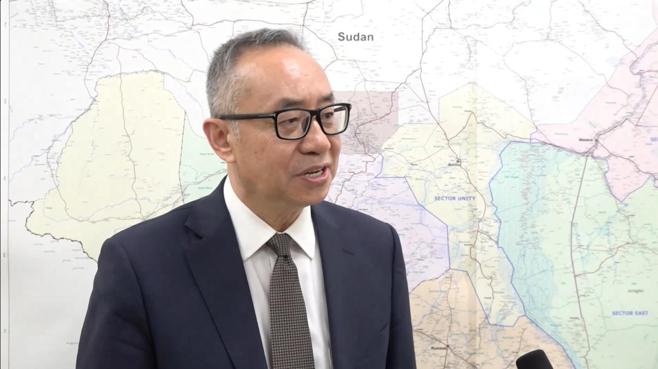 Ông Guang Cong, Phó Trưởng phái bộ GGHB LHQ tại Nam Sudan đánh giá cao những đóng góp của các sĩ quan Công an nhân dân Việt Nam tham gia GGHB