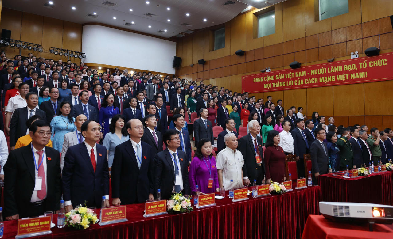 Các đại biểu dự Đại hội đại biểu Đảng bộ Bộ Y tế lần thứ nhất, nhiệm kỳ 2025-2030. (Ảnh: VGP)