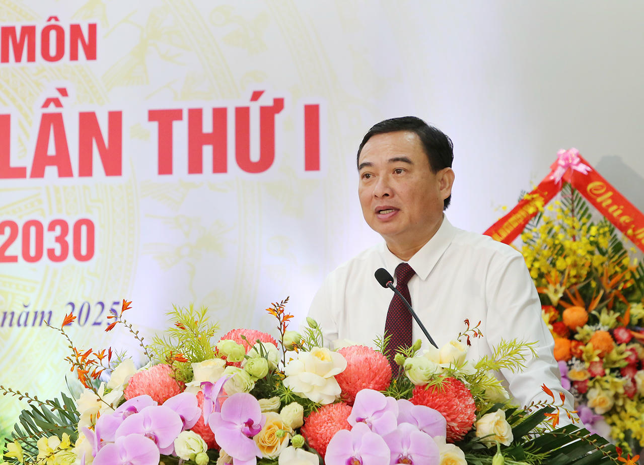 Trưởng Ban Nội chính Tỉnh uỷ Bắc Ninh Vũ Trí Hải phát biểu chỉ đạo tại Đại hội.