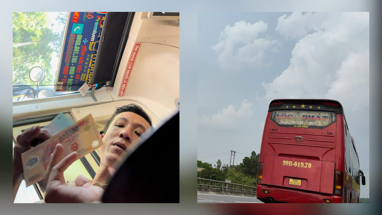 Xe 99B-019.70 thu tiền nhưng không có vé, dừng xe trả khách trên Cao tốc Nội Bài-Lào Cai