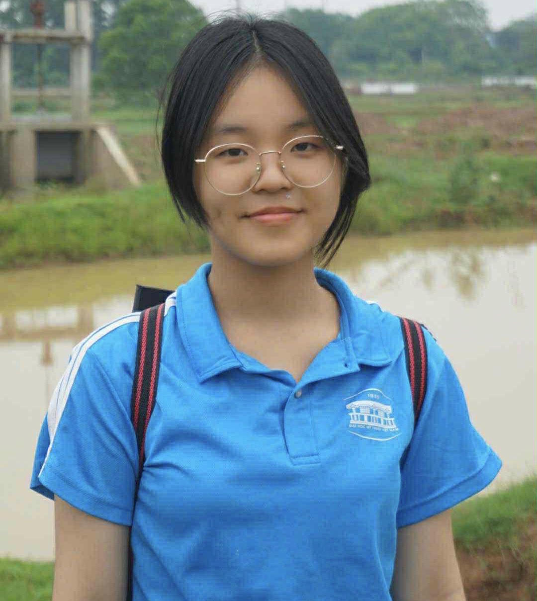 Lê Thị Phương Dung- sinh viên Trường Đại học Mỹ thuật Việt Nam.