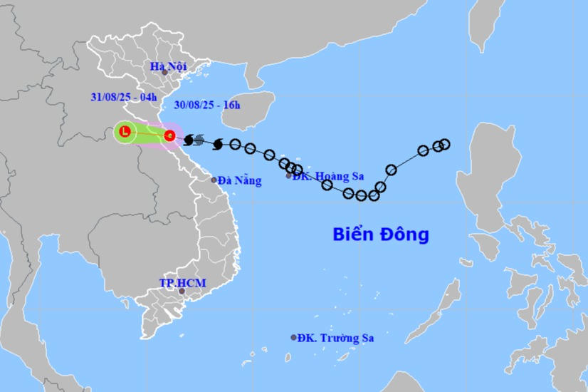 Bão suy yếu thành áp thấp nhiệt đới gây mưa lớn nhiều khu vực 