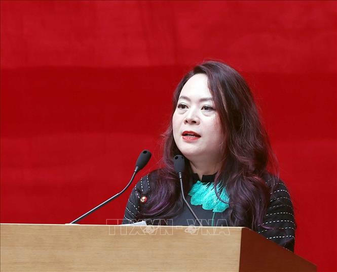 Đại diện gia đình Thượng tướng Bùi Thiện Ngộ phát biểu. Ảnh: Thống Nhất /TTXVN