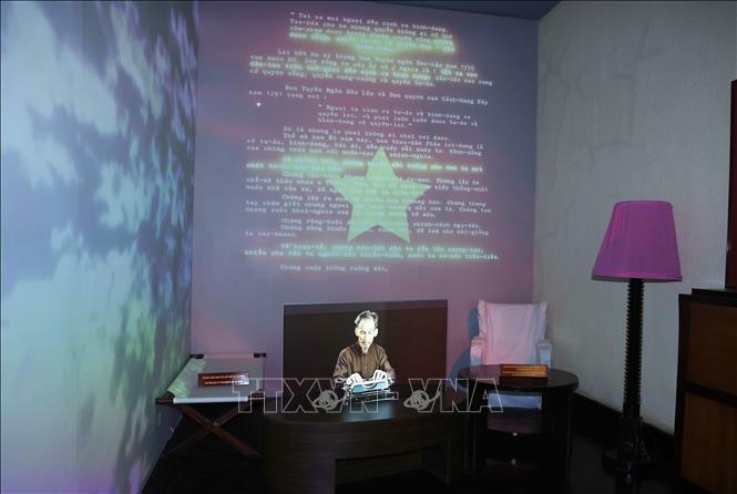 Di tích Nhà số 48 Hàng Ngang - nơi Chủ tịch Hồ Chí Minh soạn thảo “Tuyên ngôn Độc lập”. Ảnh: Thống Nhất/TTXVN