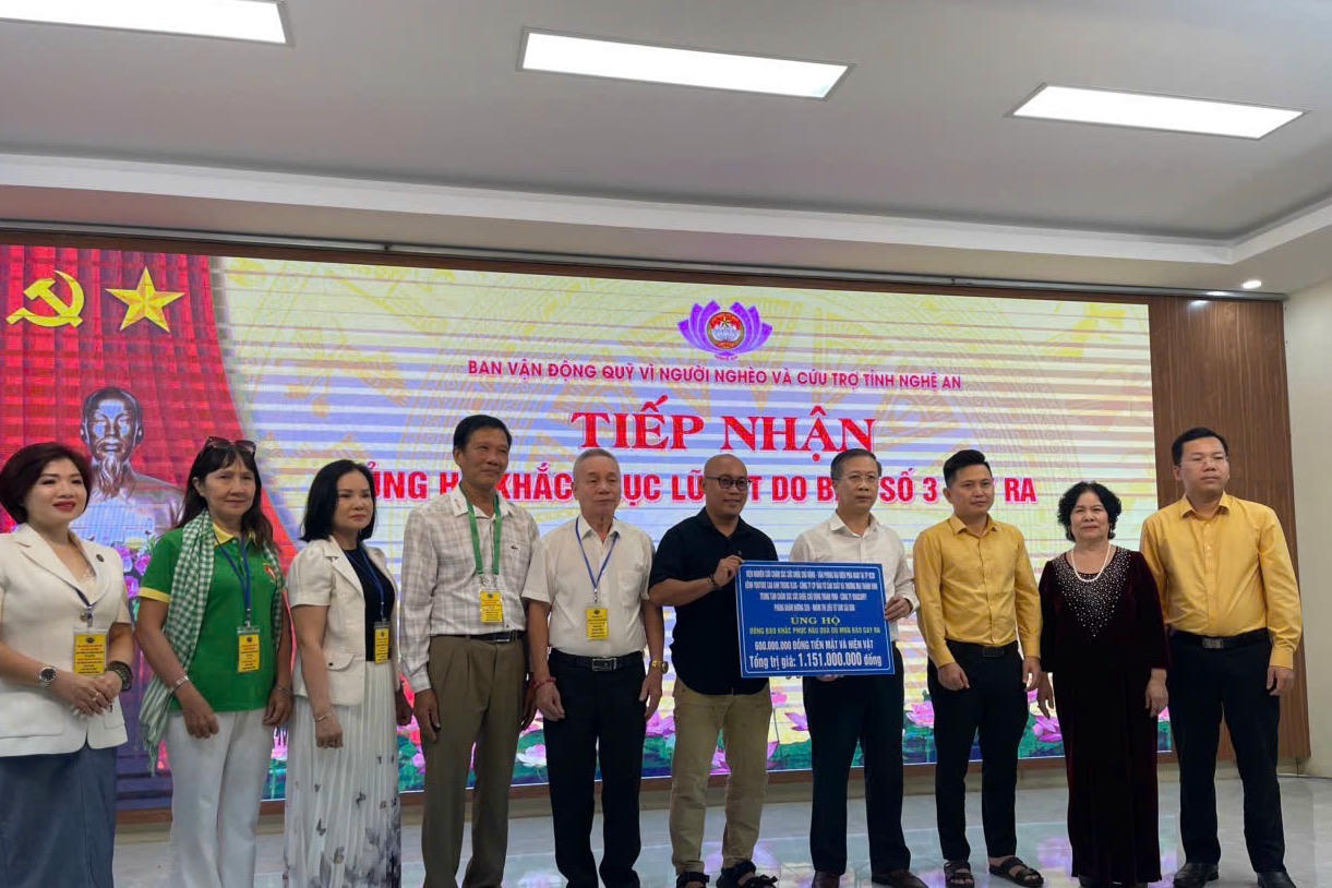 Nghệ An tiếp nhận hơn 1,1 tỷ đồng hỗ trợ người dân bị thiệt hại do bão số 3