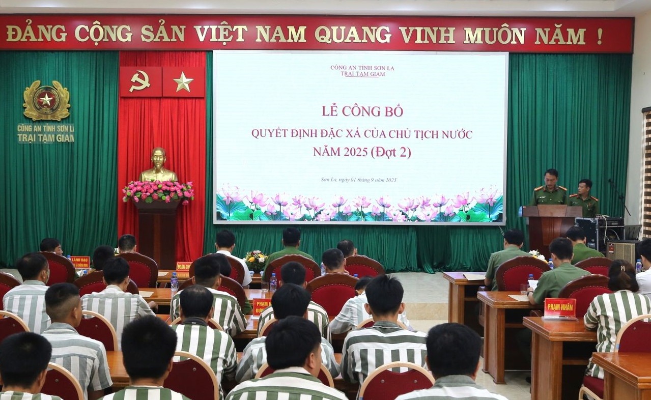 Các phạm nhân được đặc xá có quá trình cải tạo, phấn đấu tốt