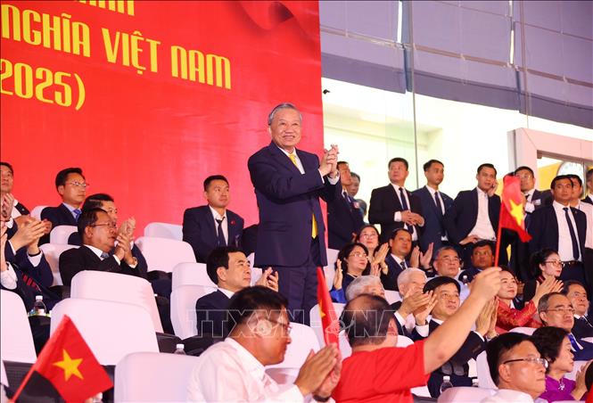 Tổng Bí thư Tô Lâm dự chương trình. Ảnh: TTXVN