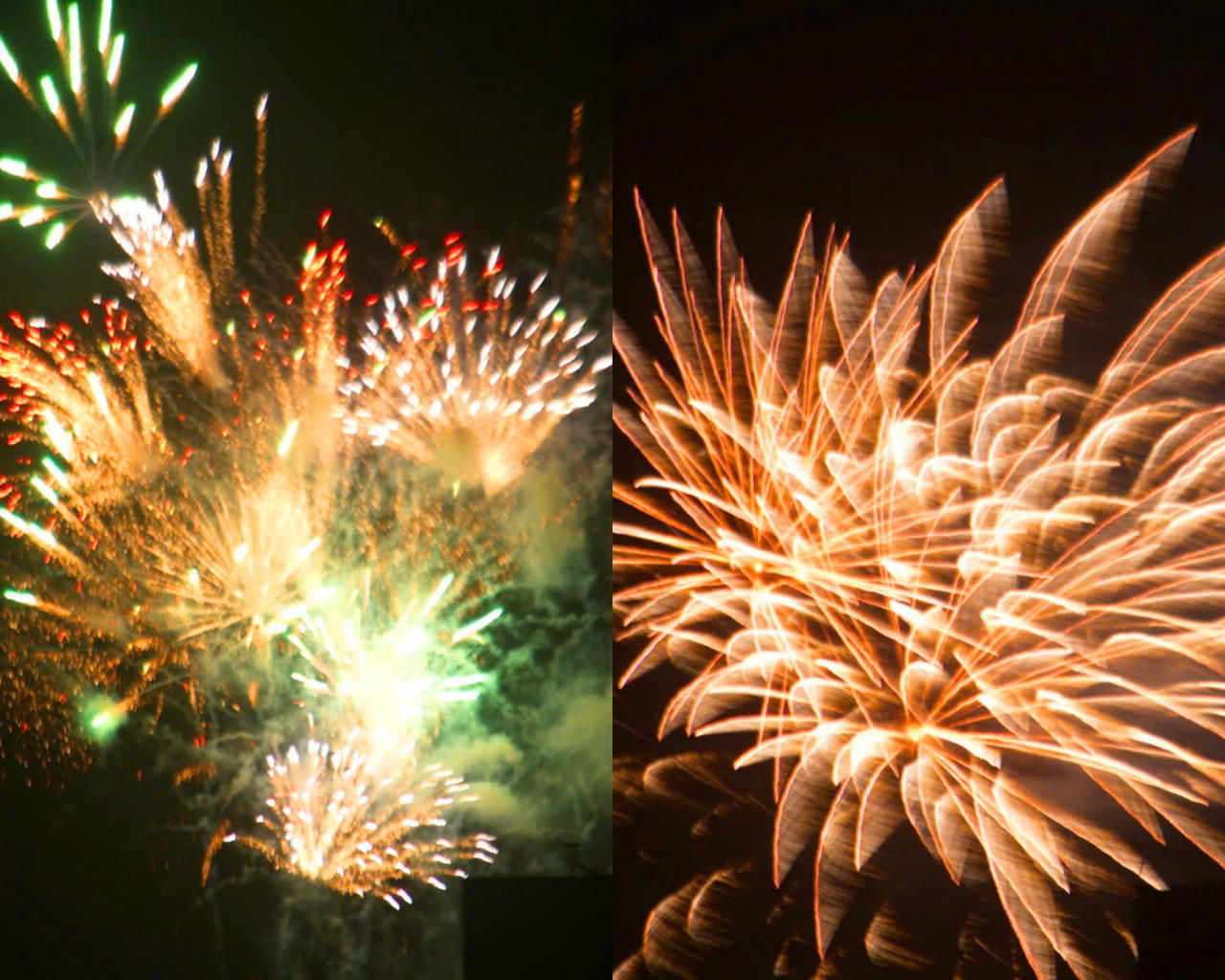 Màn pháo hoa nghệ thuật tại Quảng trường Hùng Vương (phường Bạc Liêu) và Quảng trường Phan Ngọc Hiển (phường An Xuyên) đã mang đến không khí rộn ràng, phấn khởi cho người dân.