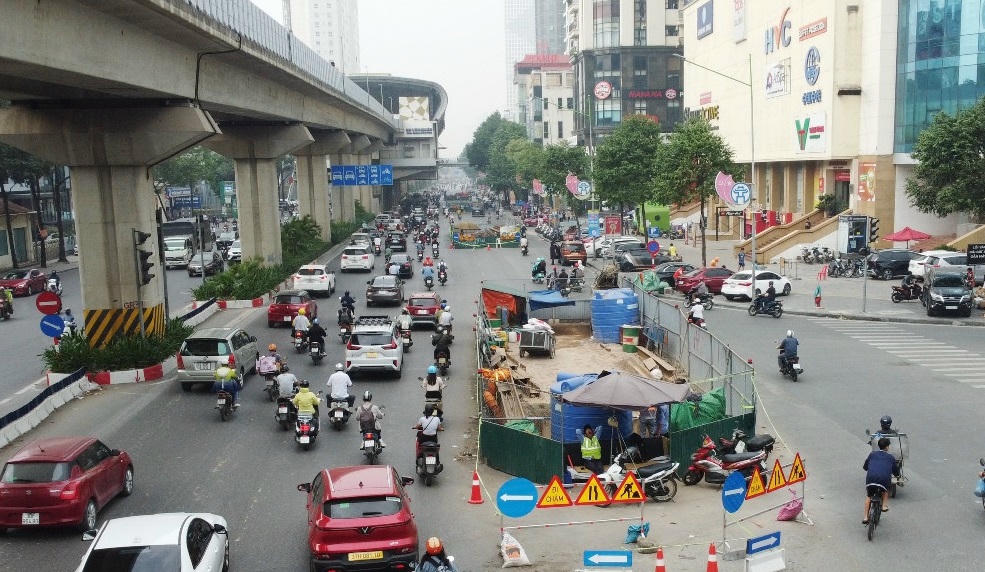 Đường Trần Phú sẽ được rào chắn một phần để thi công.