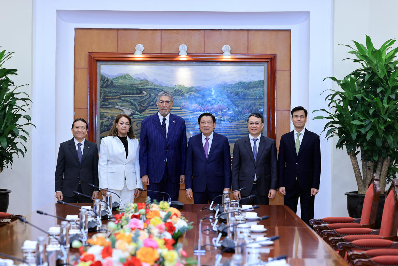 Các đại biểu dự buổi tiếp. (Ảnh: Đặng Phước)