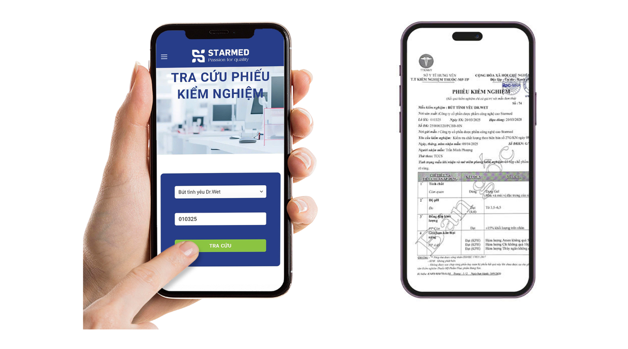 Với tem truy xuất, người tiêu dùng có thể tự đối chiếu sản phẩm với dữ liệu hệ thống và kiểm tra phiếu kiểm nghiệm chất lượng.