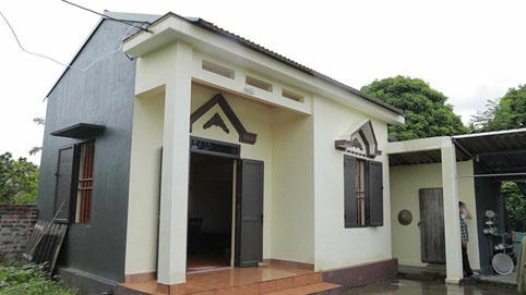 Những ngôi nhà khang trang, kiên cố từ chương trình xóa nhà dột, nhà tạm giúp người dân có hoàn cảnh khó khăn ổn định cuộc sống.