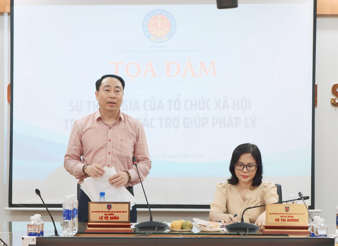  Cục trưởng Lê Vệ Quốc phát biểu khai mạc.