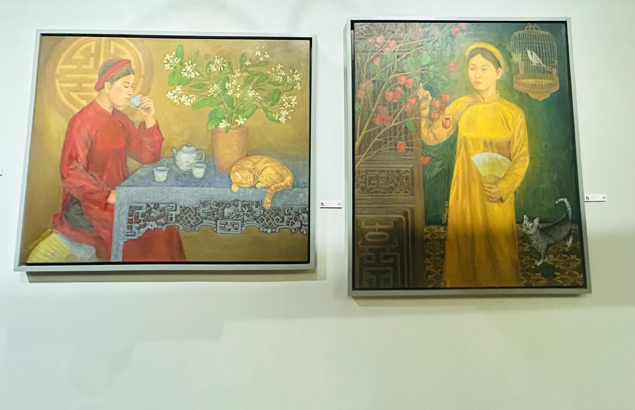 Triển lãm 'Tình bạn - Amistad - Pagkaibigan' giới thiệu tác phẩm của hoạ sĩ 3 quốc gia