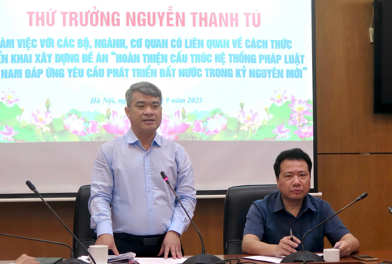 Thứ trưởng Bộ Tư pháp Nguyễn Thanh Tú.