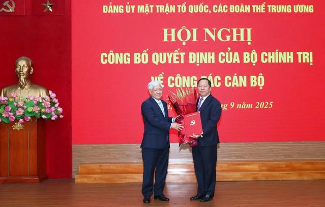 Ông Nguyễn Phi Long được chỉ định giữ chức Phó Bí thư Đảng ủy Mặt trận Tổ quốc, các đoàn thể Trung ương