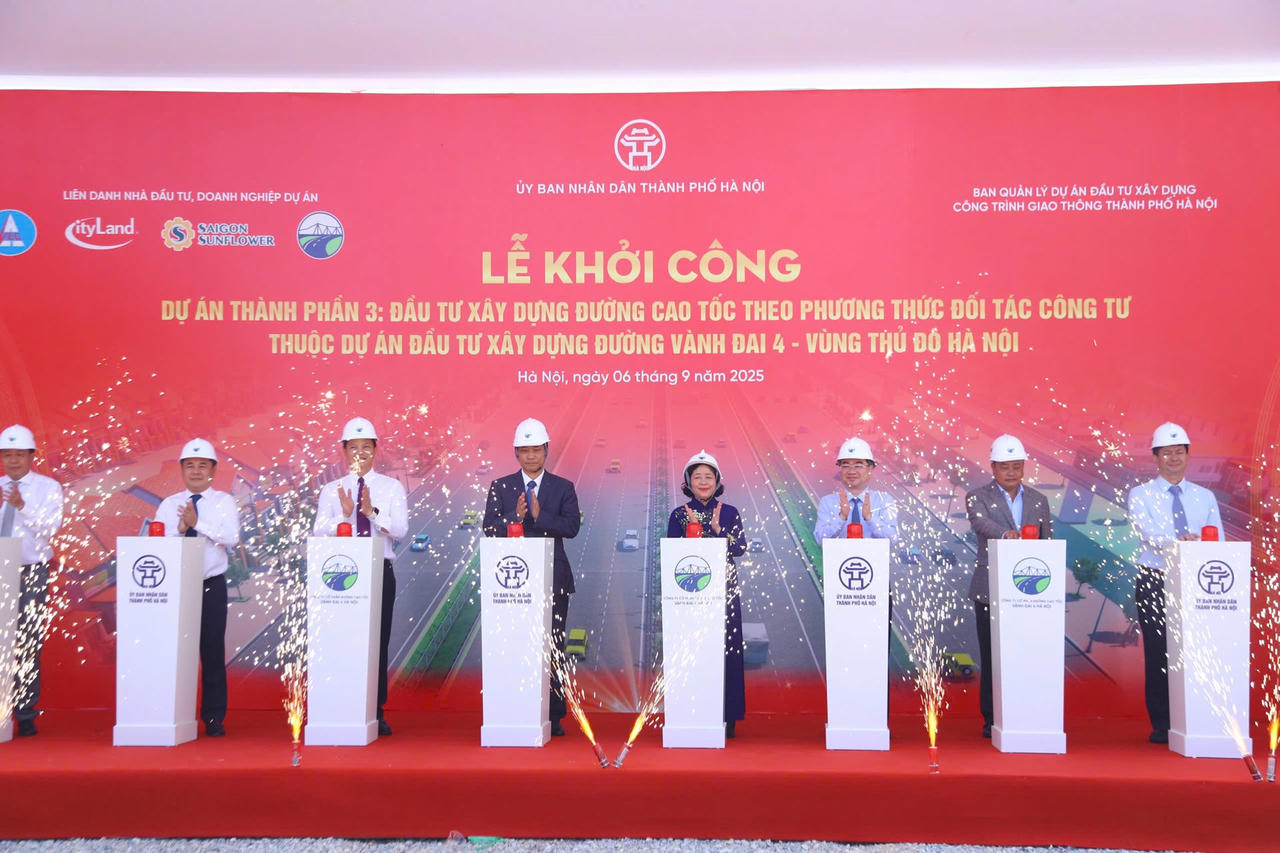 Khởi công cao tốc thuộc Vành đai 4 Hà Nội
