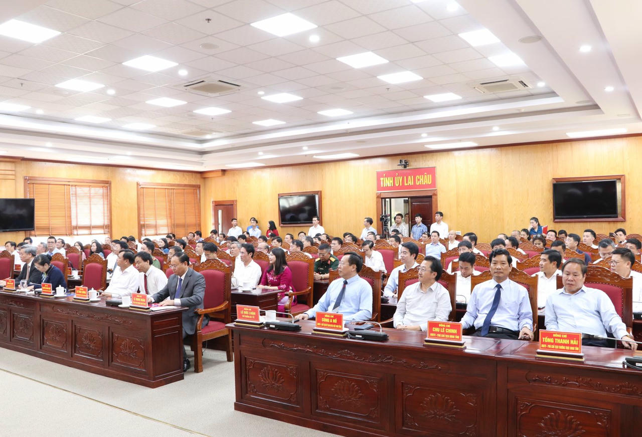 Quang cảnh hội nghị. Ảnh: laichau.gov