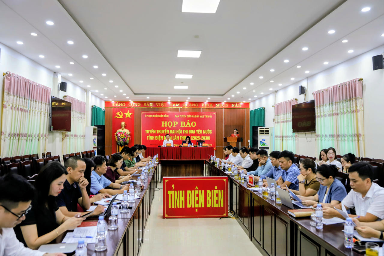 Họp báo tuyên truyền Đại hội Thi đua yêu nước tỉnh Điện Biên lần thứ VI (2025-2030).