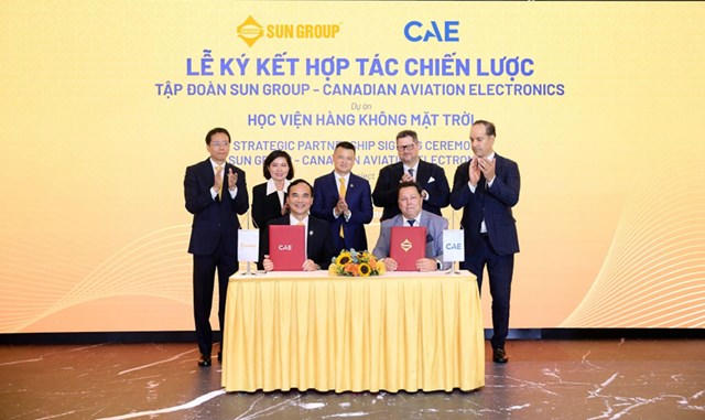 Sun Group chính thức ký hợp tác chiến lược với Canadian Aviation Electronics Ltd vào 25/8/2025