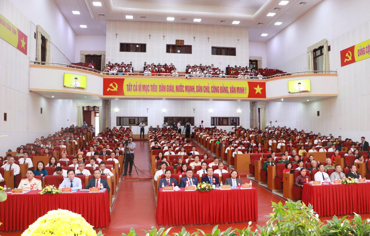 Toàn cảnh đại hội thi đua yêu nước tỉnh Lai Châu lần thứ VI. Ảnh: laichau.gov
