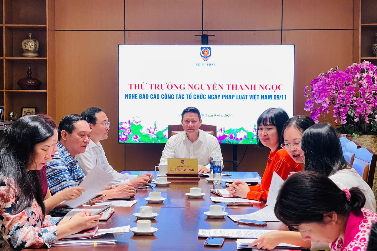 Dự kiến tổ chức Lễ hưởng ứng Ngày Pháp luật Việt Nam năm 2025 vào ngày 9/11