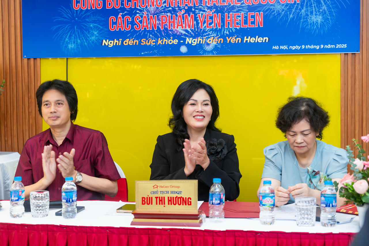 Buổi công bố thông tin Chứng nhận Halal các sản phẩm của Yến Helen.