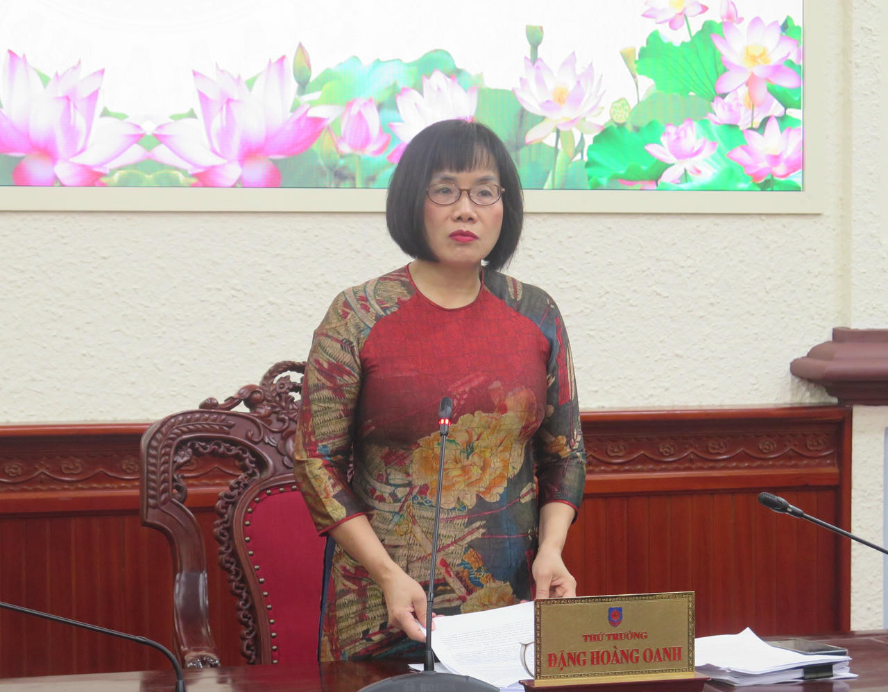 Thứ trưởng Bộ Tư pháp Đặng Hoàng Oanh.