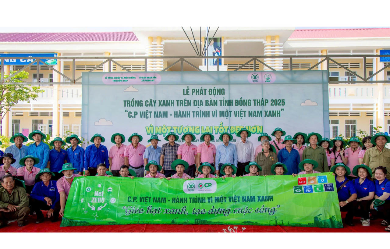 C.P. Việt Nam hoàn thành mục tiêu trồng 1 triệu cây xanh cho cộng đồng
