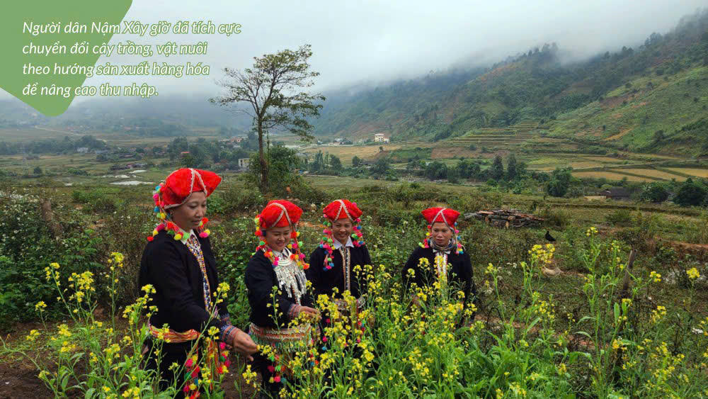 Đồng bào dân tộc thiểu số sử dụng vốn vay của NHCSXH phát triển sản xuất kinh doanh.