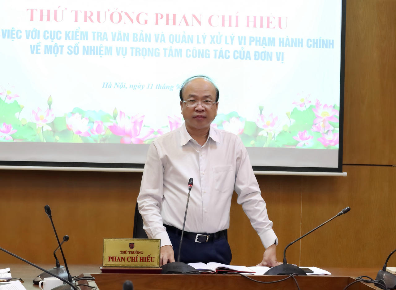 Thứ trưởng Phan Chí Hiếu phát biểu kết luận