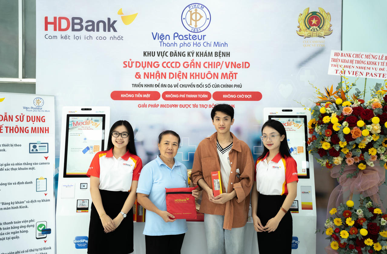 HDBank vận hành hệ thống Kiosk y tế thông minh tại Viện Pasteur TP HCM