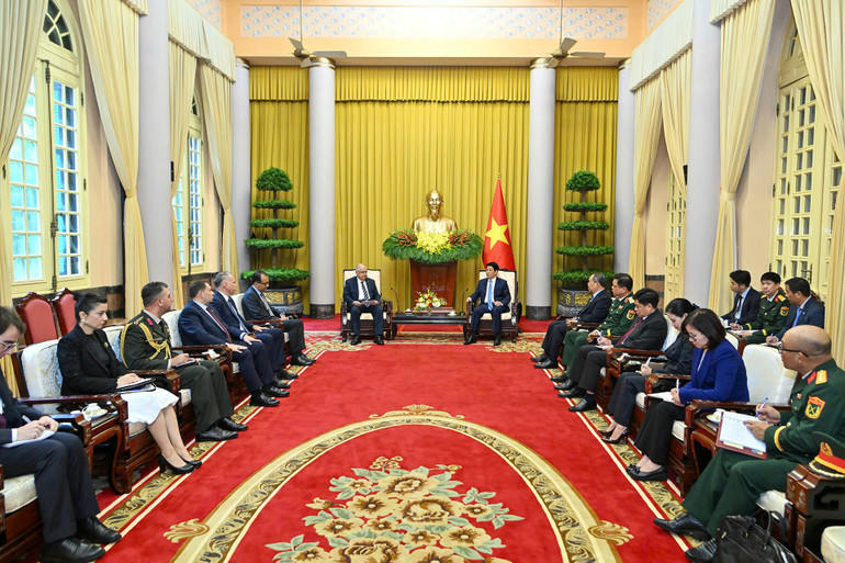 Toàn cảnh buổi tiếp. Ảnh: nhandan.vn