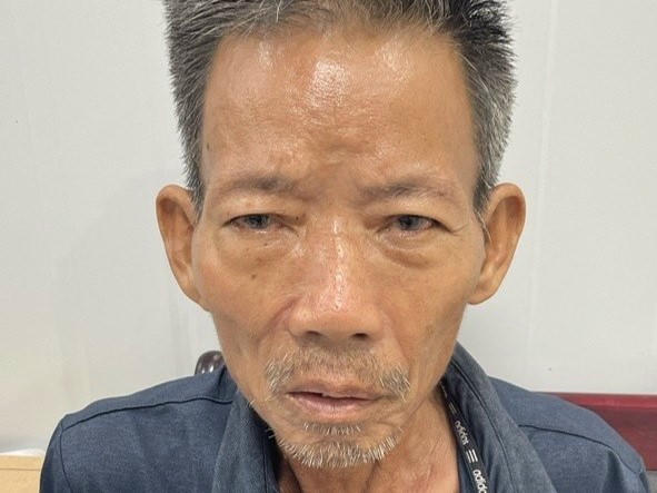 Đối tương Cao Đức Phúc bị lực lượng chức năng bắt giữ.