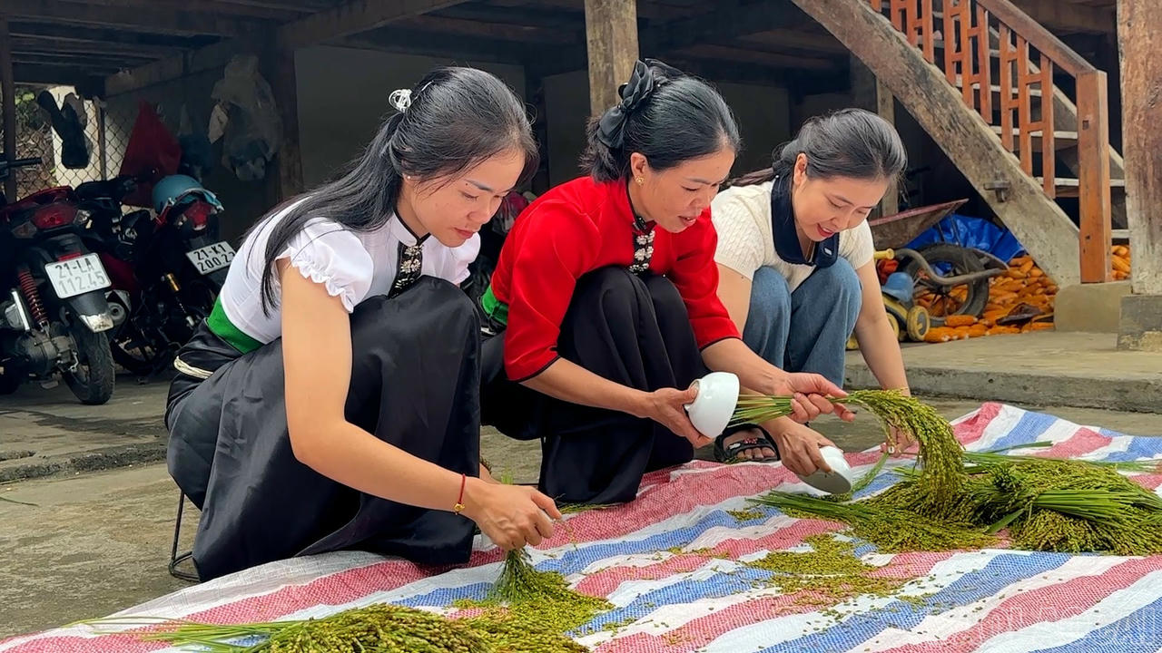 Đậm đà sắc hương cốm Tú Lệ mùa thu 2025