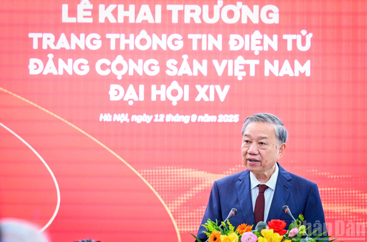  Tổng Bí thư Ban Chấp hành Trung ương Đảng Cộng sản Việt Nam - đồng chí Tô Lâm phát biểu chỉ đạo. 