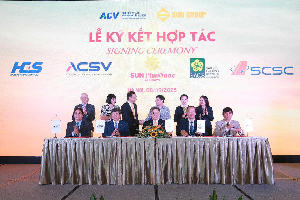 HGS cùng SAGS, ACSV, SCSC chính thức cung cấp dịch vụ cho Sun PhuQuoc Airways