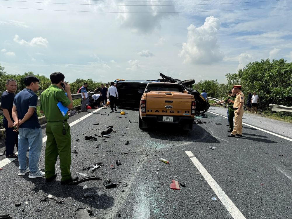 Hiện trường vụ tai nạn.