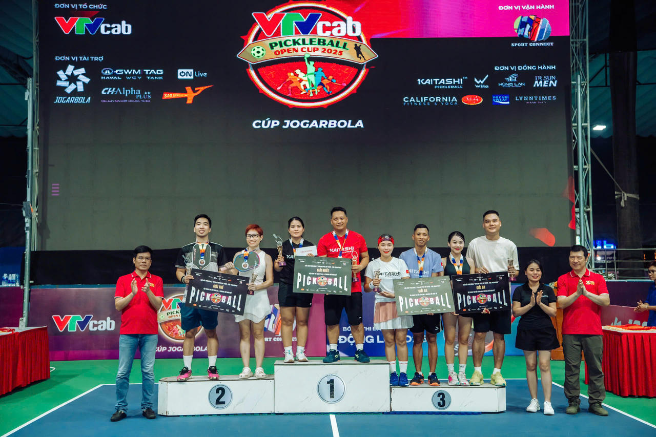 Kết thúc mãn nhãn Giải Pickleball VTV cab Open Cup 2025 – Cúp Jogarbola