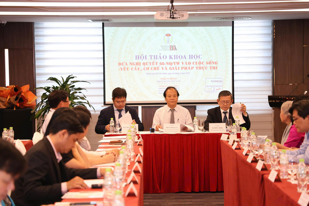 Hội Luật gia Việt Nam tổ chức Hội thảo khoa học đưa Nghị quyết 66 vào cuộc sống