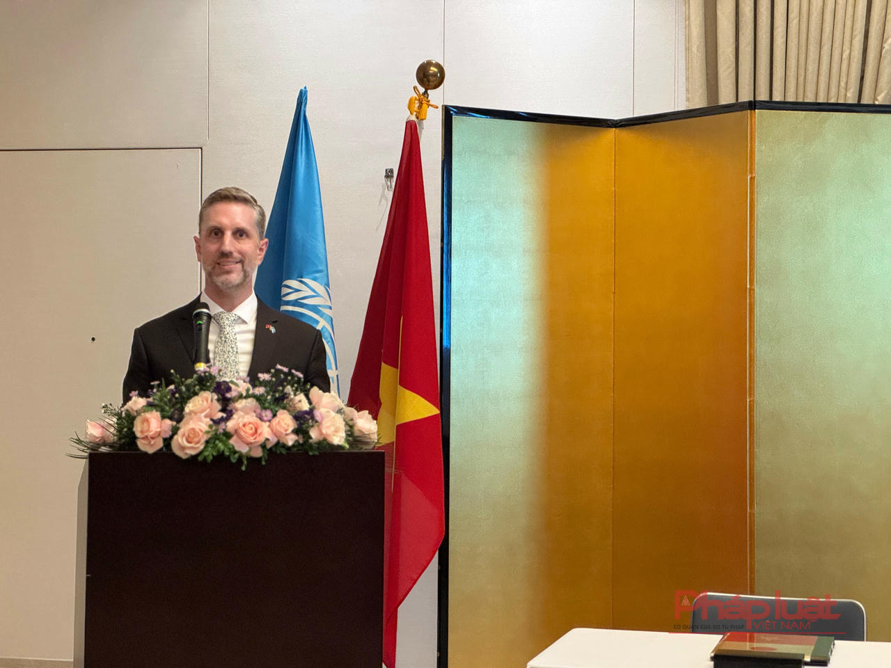 Ông Matt Jackson - Trưởng Đại diện UNFPA tại Việt Nam phát biểu tại sự kiện.