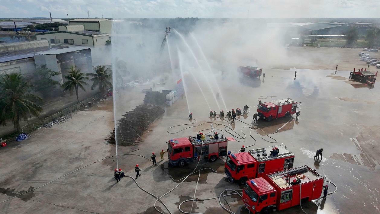 Quảng Trị thực tập phương án chữa cháy và cứu nạn, cứu hộ cấp tỉnh năm 2025