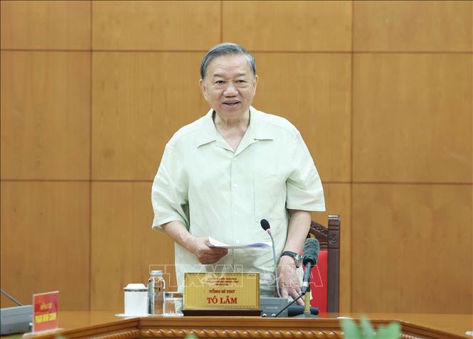 Tổng Bí thư Tô Lâm phát biểu. Ảnh: Thống Nhất/TTXVN