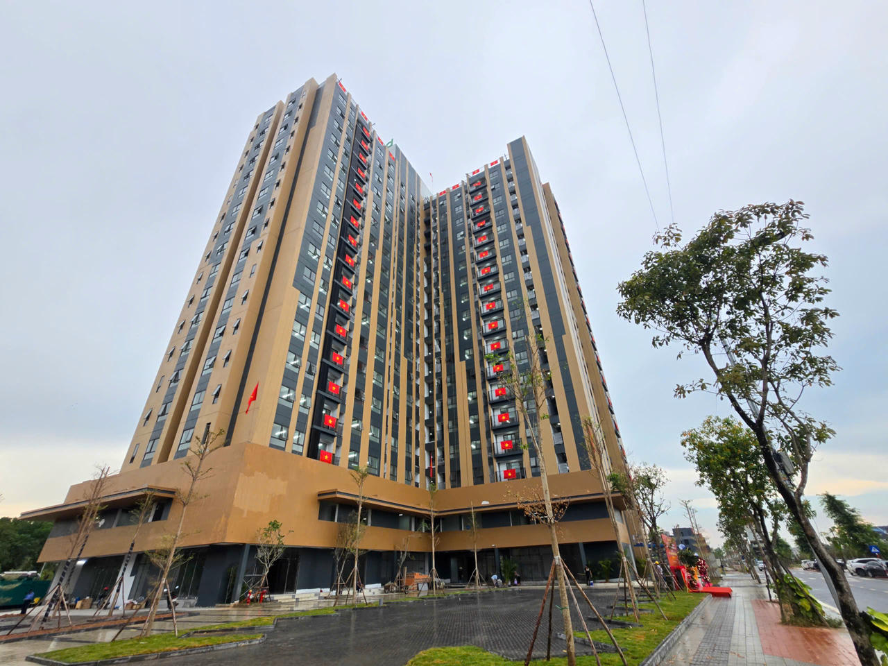 Dự án nhà ở xã hội nằm trong dự án khu đô thị Homie City đã được hoàn thành.