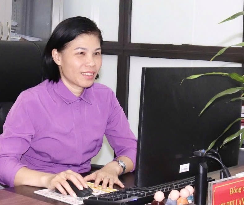 Bà Lưu Thị Lan Hương, Chủ tịch UBND xã Bình Ca. (Ảnh: Lê Hanh)